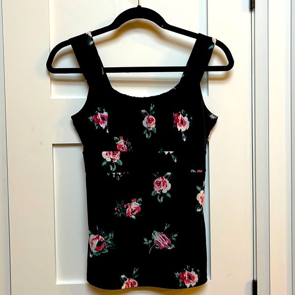Rose Print Sleeveless Top [Ann Taylor] - Picture 1 of 5